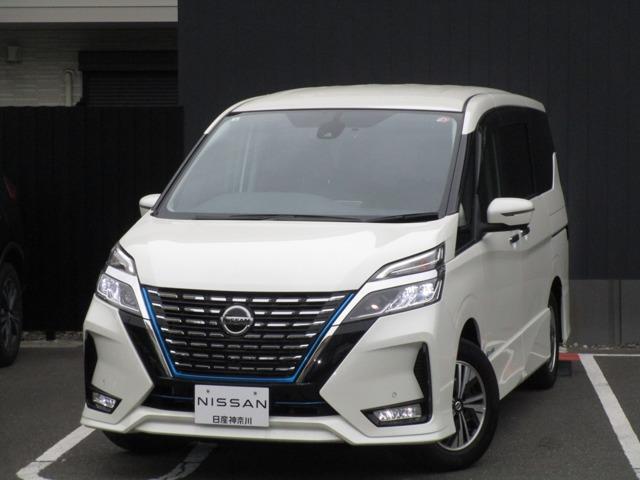 日産 セレナ １．２　ｅ－ＰＯＷＥＲ　ハイウェイスター　Ｖ　ＭＭ３２０ＤーＬナビゲーション＆アラウンドビューモニター、ＥＴＣ、オートプロパイロット、ドライブレコーダー、Ｈｉビームアシスト、左右オートスライドドア、カーテン＆サイドエアバック、快適パック