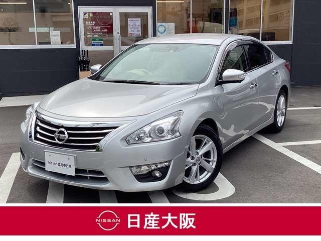 日産 ティアナ ＸＶ　ナビＡＶＭパッケージ　エマージェンシーブレーキ　衝突被害軽減ブレーキ　アラウンドビューモニター　クルーズコントロール　本革シート　エアコンシート　スマートキー　ＥＴＣ　ドライブレコーダー　アルミホイール　ナビＴＶ　オートエアコン　セキュリティ