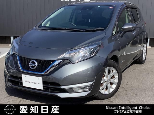 日産 ノート １．２　ｅ－ＰＯＷＥＲ　Ｘ　／メモリーナビ・全周囲カメラ・純正アルミ　衝突回避軽減　パワーウィンド　インテリジェントキ－　レーンキープ　Ｗエアバック　バックカメラ　ワンオーナー車　ＥＴＣ　オートエアコン　ドライブレコーダー　点検記録簿付　ナビＴＶ　アルミホイール