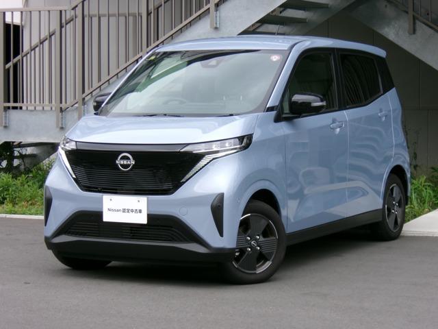 日産 サクラ Ｘ　アラウンドビューモニター　前後ドラレコ　衝突軽減　３６０度カメラ　カーナビ　運転席エアバッグ　ＥＴＣ　禁煙車　車線逸脱警報　ドラレコ　ＡＣ　バックカメラ　イモビ　アルミホイール　キーフリー　ＡＢＳ　記録簿　メモリーナビ　インテリキ－