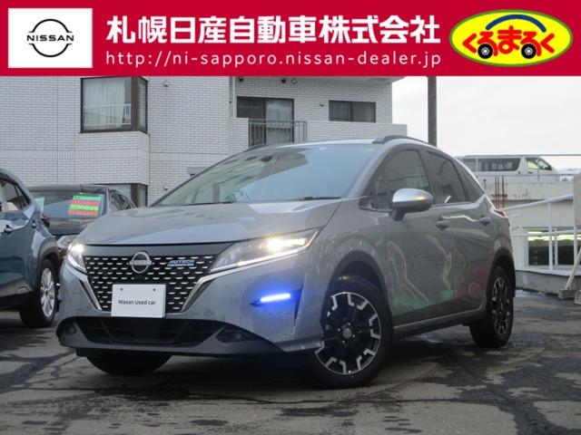 ノート(日産) １．２　ＡＵＴＥＣＨ　クロスオーバー　ＦＯＵＲ　４ＷＤ　試乗車ＵＰ・メーカーナビ・アラウンドＶ 中古車画像