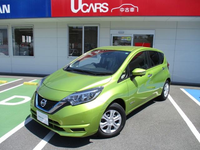 日産 ノート １．２　ｅ－ＰＯＷＥＲ　Ｘ　衝突回避軽減　パワーウィンド　インテリジェントキ－　Ｗエアバック　バックカメラ　ワンオーナー車　ＥＴＣ　オートエアコン　ドライブレコーダー　点検記録簿付　ナビＴＶ　ＡＢＳ　メモリナビ　サイドカメラ