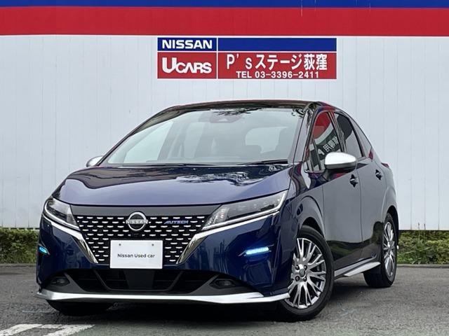 日産 ノート ＡＵＴＥＣＨ　メーカーコネクトナビＡＶＭプロパイロット　エマージェンシーブレーキ　車線逸脱警報　インテリキー　ドライブレコーダー　ＬＥＤライト　フルセグＴＶ　ワンオーナー　ＥＴＣ　１６インチアルミホイール　スマートルームミラー　サイド＆カーテンエアバッグ