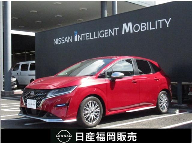 日産 ノート １．２　ＡＵＴＥＣＨ　メーカーナビ　社用車ＵＰ　衝突軽減装置　アラウンドビューＭ　バックモニター　車線逸脱警報　インテリキー　ＬＥＤライト　セキュリティ　ナビ・ＴＶ　１オーナー　ＥＴＣ　アルミホイール　記録簿　メモリーナビ