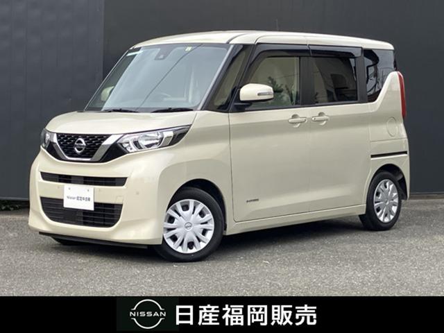 日産 ルークス ６６０　Ｘ　衝突軽減ブレーキ　アラウンドビューモニタ　自動被害軽減ブレーキ　アイドルＳ　３６０°カメラ　アルミホイール　レーンキープ　インテリキー　サイドモニター　カーテンエアバック　Ｂカメラ　オートエアコン　ワンオーナー　記録簿　パワーステアリング