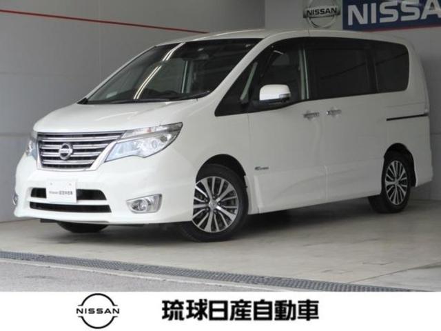 豊見城市 琉球日産自動車（株）　豊崎店 日産 セレナ ２．０　ハイウェイスター　Ｓ－ＨＹＢＲＩＤアンシャンテ　セカンドスライドＵＰシートＡセーフティＰＫＧ　エマージェンジーブレーキ　 パールホワイト 4.6万km 2015(平成27)年