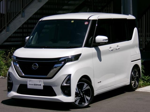 日産 ルークス ハイウェイスターＧターボ　プロパイロット　エディション　社外ディスプレイオーディオ　アラウンドビューモニター　両側オートスライドドア　ＳＯＳコール　ＬＥＤオートライト　フォグランプ　リヤシーリングファン　ＵＳＢソケット　エマージェンシーブレーキ