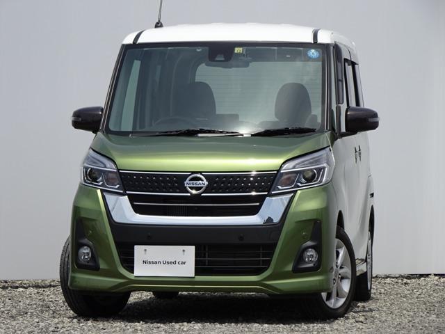 日産 デイズルークス ハイウェイスター　Ｘターボ　純正ＯＰナビＭＭ３１８Ｄ－Ｗ・アラウンドビューモニター・純正ＯＰドラレコ・ＥＴＣ・インテリジェントキー・オートライト・ＬＥＤヘッドライト・エマージェンシーブレーキ