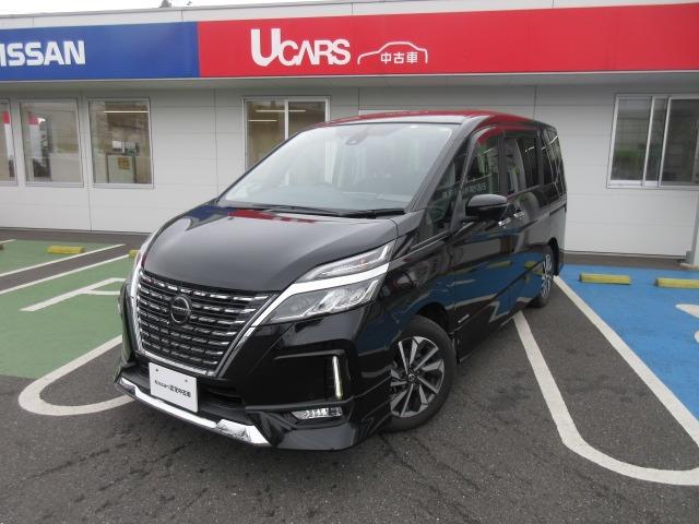 ハイウェイスターＶ　後席モニター　アラウンドビュー　踏み間違え防止　プロパイロット　１オーナー車　両側オートドア　パワーウインドウ　レーンキープ　ＬＥＤヘッド　メモリーナビ　点検記録簿　アルミホイール