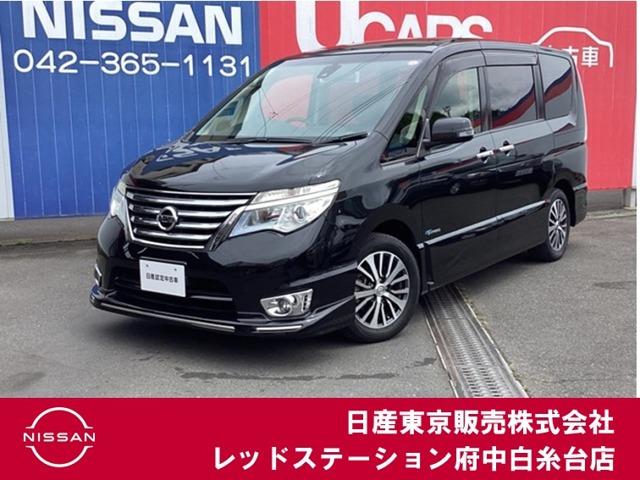 ハイウェイスター　Ｖエアロモード＋セーフティ　ＳＨＶ　純正大画面ナビ　後席モニター　バックカメラ　ＥＴＣ　衝突軽減ブレーキ　両側オートスライドドア　ＬＥＤライト　フォグ　インテリジェントキー　オートクルーズ　アイドリングストップ　ワンオーナー車