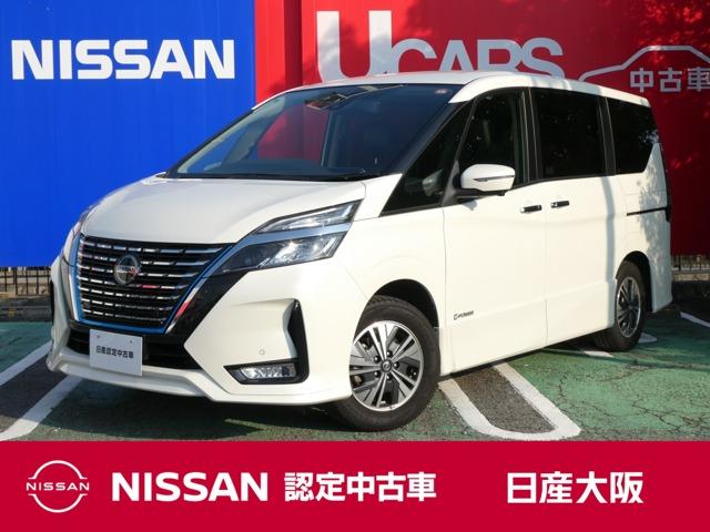 日産 セレナ ｅ−パワー　ハイウェイスターＶ　☆衝突被害軽減ブレーキ☆踏み間違い防止アシスト☆前方衝突予測警報☆後側方車両検知警報☆１０インチナビ☆Ｂｌｕｅｔｏｏｔｈ☆アラウンドビューモニター☆ブルーレイ　ＤＶＤビデオ再生☆両側電動スライドドア☆