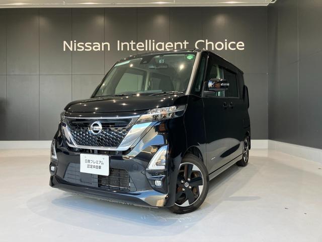 ルークス ６６０　ハイウェイスターＸ　ＬＥＤ　片側オートＳ　アラビュー　ＥＴＣ　ドラレコ　アイスト　衝突被害軽減ブレ－キ　助手席側オートスライドドア　マルチビューカメラ　ＥＴＣ　ＬＥＤ　スマートキー　パワーウィンドウ　ワンオーナー　ドライブレコーダー　ナビＴＶ　バックカメラ　記録簿　ＡＢＳ（1枚目）