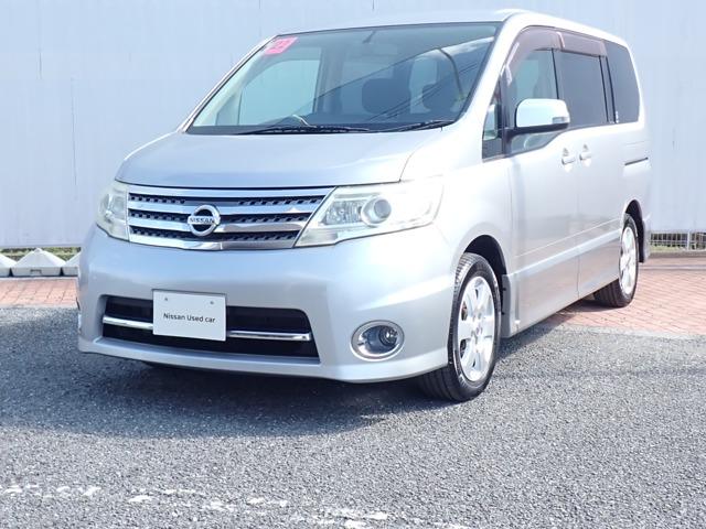 セレナ(日産) 2.0 ハイウェイスター Vセレクション 純正HDDナビ バックモニター 左右電動スライドドア ETC車載器 盗難防止 禁煙 バックモニタ Wエアバック HDDナビ パワステ PW インテリジェントキー キーフリー オートエアコン ナビTV 記録簿 ABS ワンセグTV 中古車画像