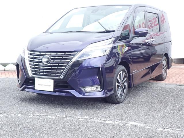 セレナ(日産) ２．０　ハイウェイスター　Ｖ　後席モニター　エマブレ　プロパイ　サイドエアバッグ　アラウンドビュ−　１オナ　アルミ　衝突被害軽減　ＬＤＰ　エアバッグ　両側オートスライドドア　ＬＥＤライト　インテリジェントキー　禁煙　点検記録簿　サイドカメラ　メモリーナビ　ナビＴＶ 中古車画像