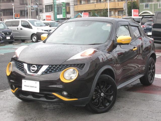 ジューク(日産) １．５　１５ＲＸ　Ｖセレクション　パーソナライゼーション　Ｅブレーキ　純正ナビ 中古車画像