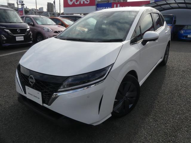 ノート 1.2 X ディスプレーオーディオ 衝突被害軽減ブレ-キ 全方位カメラ ETC付 LEDヘッドライト レーンアシスト インテリジェントキー ワンオーナー ドラレコ アイドリングストップ 整備記録簿 盗難防止システム パワーウィンドウ(1枚目)