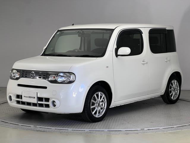 キューブ(日産) １．５　１５Ｘ　Ｖセレクション　マイ　キューブ　ラウンジブラウンインテリア　パワーウィンドウ　パワーステアリング　インテリキー　ＥＴＣ車載器　ドラレコ　盗難防止システム　オートエアコン　記録簿　バックカメラ　ＡＢＳ　メモリーナビ　ナビＴＶ　ワンセグ　キーレスエントリー 中古車画像