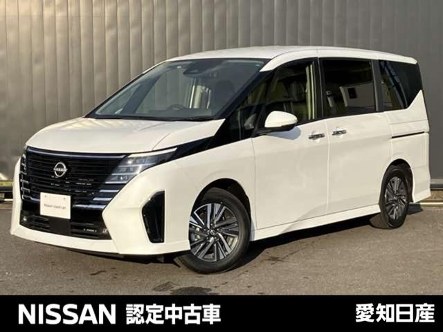セレナ（日産）２．０　ハイウェイスターＶ　※雹害車※プロパイロット　大画面純正ナビ　Ｗ電動スライド　レーダークルコン　レーンアシスト　ＬＥＤランプ　盗難防止システム　ＥＴＣ装備　カーテンエアバッグ　アルミホイール　キーフリー　メモリ−ナビ　ナビＴＶ　エアコン　ドラレコ　ワンセグＴＶ 中古車画像