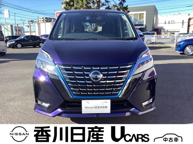 セレナ(日産) １．２　ｅ−ＰＯＷＥＲ　ハイウェイスター　Ｖ　ナビＴＶ・後席モニター・ＥＴＣ・プロパイロッ　３６０°カメラ　エマジェンシーブレーキ　１オナ　スマキー　バックカメラ　禁煙　ＬＥＤ　レーンアシスト　点検記録簿付　ＥＴＣ　ドラレコ　Ａストップ　イモビ　フルオートエアコン　アルミホイール　エアバック 中古車画像