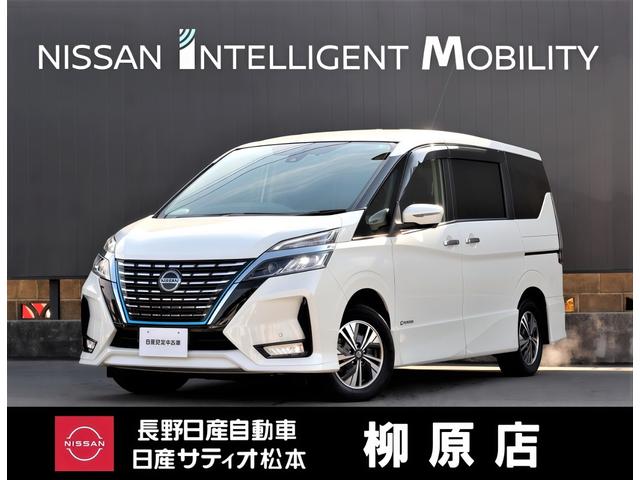 セレナ(日産) ｅ−パワー　ハイウェイスターＶ　後席フリップダウンモニター　１０インチナビＴＶ　アラウンドビューモニター　プロパイロット　全方位運転支援システム　寒冷地仕様　前席シートヒーター　両側オートスライドドア　前後ドラレコ　ＥＴＣ 中古車画像