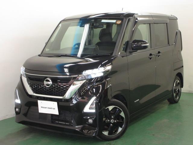 ルークス(日産) ６６０　ハイウェイスターＸ　全周囲カメラ・衝突軽減ブレーキ搭載　アイスト　衝突被害軽減ブレ−キ　助手席側オートスライドドア　マルチビューカメラ　ＥＴＣ　ＬＥＤ　パワーウィンドウ　カーテンエアバック　ドライブレコーダー　ナビＴＶ　バックカメラ　パワステ　ワンセグＴＶ 中古車画像