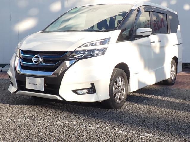 セレナ(日産) １．２　ｅ−ＰＯＷＥＲ　ハイウェイスター　Ｖ　スマートルームミラー　エマブレ　プロパイ　３６０°カメラ　エマジェンシーブレーキ　１オナ　スマキー　バックカメラ　禁煙　ＬＥＤ　レーンアシスト　点検記録簿付　ＥＴＣ　ドラレコ　イモビ　サイドカーテンエアバック　フルオートエアコン　エアバック 中古車画像