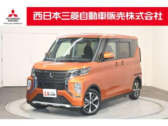 ｅＫクロススペース Ｔ　９型メモリーナビ　全周囲カメラ　ＥＴＣ　ブレーキサポート　クルコン　ＬＥＤヘッド　シートヒーター　ターボ車　フルセグＴＶ　ＥＴＣ　スマートキー　ＤＶＤ　メモリーナビ　バックカメラ　ナビＴＶ　キーレス（1枚目）