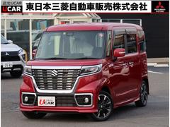 スズキ　スペーシアカスタム　ハイブリッドＸＳターボ　４ＷＤ　禁煙車　両側電動スライドドア