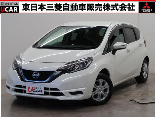 日産 ノート ｅ－パワー　Ｘ　２ＷＤ　フロアシフト　フルオートエアコン　７インチメモリーナビ・ワンセグＴＶ・ＥＴＣ・スマートキー・ハロゲンヘッドライト・オートライト・イモビ・セキュリティ・ＡＢＳ・横滑り防止・衝突被害軽減ブレーキ・車線逸脱防止・誤発進抑制・ワンオーナー