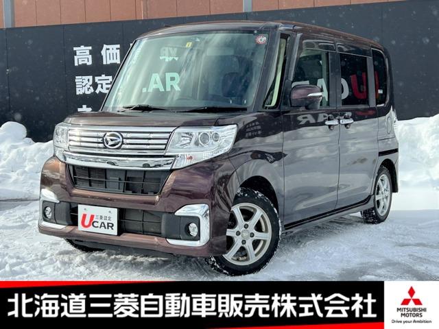 ダイハツ タント カスタムＸ　ナビ　バックカメラ　シートヒーター　助手席側電動スライドドア　横滑り防止装置　アイドリングストップ　助手席側ピラーレス　スマートキー