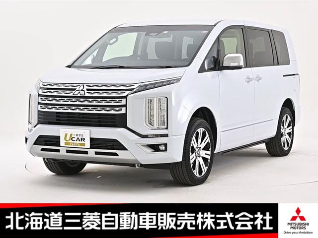 三菱 デリカＤ：５ Ｐ　９型ナビ　全周囲カメラ　ＥＴＣ　Ｂｌｕｅｔｏｏｔｈ　電動スライドドア　電動サイドステップ　電動リアゲート　４ＷＤ　バックカメラ　アルミホイール　３列シート　シートヒーター　オートクルーズコントロール