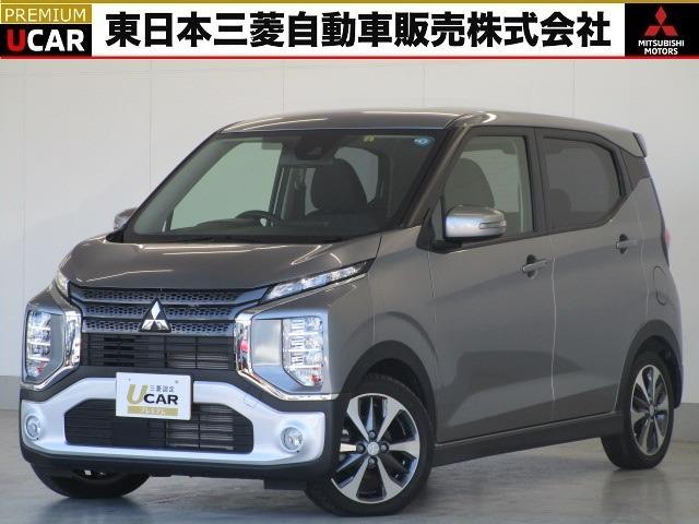 三菱 ｅＫクロス Ｔ　サポカーＳ対象車　純正ＣＤチューナー付き　衝突被害軽減ブレーキ　誤発進抑制機能　先行車発進通知機能　前席シートヒーター　車線逸脱警報装置