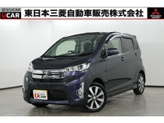 三菱　ｅＫカスタム　Ｔ　ワンオーナー　禁煙車　メモリーナビ