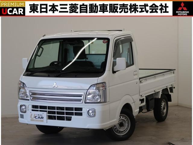 三菱 Ｇ　パートタイム４ＷＤ　マニュアルエアコン　ＡＢＳ　３速ＡＴフロアシフト・パワステアリング・パワーウインド・衝突被害軽減ブレーキ・車線逸脱防止・誤発進抑制装置・純正２ＤＩＮＣＤステレオ・ハロゲンヘッドライト・フォグランプ・ワンオーナー