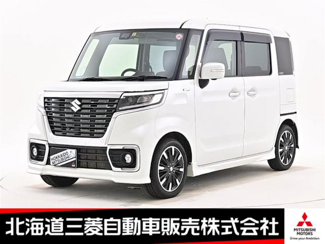 スズキ スペーシアカスタム ハイブリッドＸＳターボ　８型ナビ　全周囲カメラ　両側パワスラ　４ＷＤ　バックカメラ　アルミホイール　ベンチシート　フルフラット　フルセグ　シートヒーター　オートクルーズコントロール　ターボ　ＤＶＤ再生　アイドリングストップ