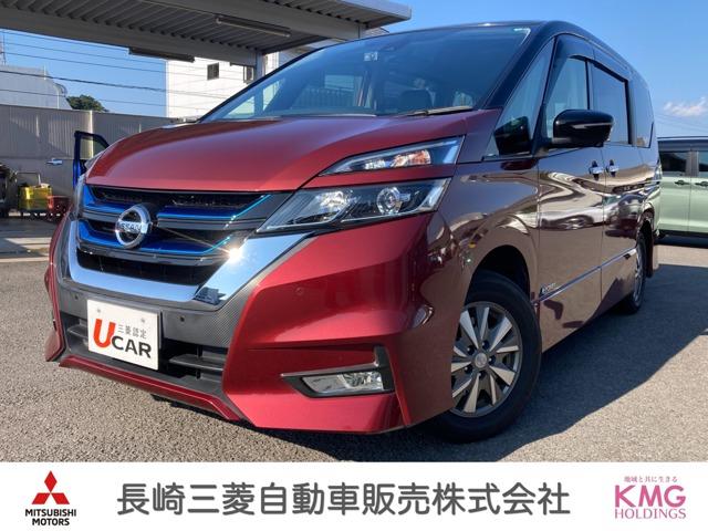 セレナ ｅ－パワー　ハイウェイスターＶ　ナビ・フルセグＴＶ・全周囲Ｃ・後席モニター　３６０°カメラ　エマジェンシーブレーキ　地デジ　３列シート　ウォークスルー　横滑り防止機能　スマキー　バックカメラ　点検記録簿付　クルコン　ＥＴＣ　イモビ（1枚目）