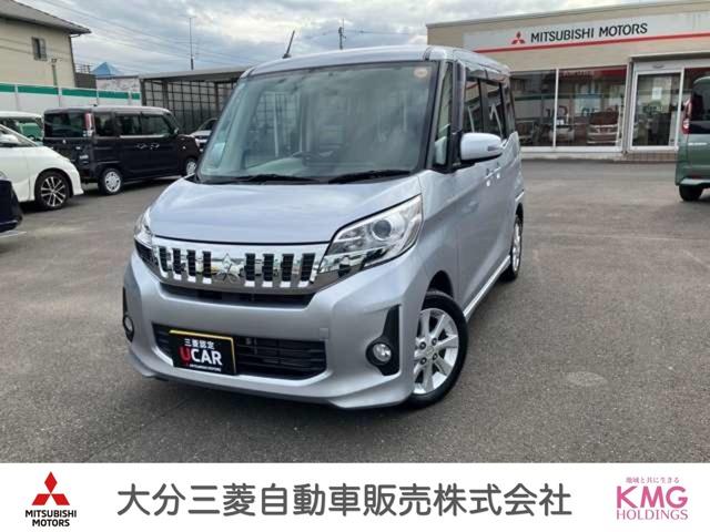 eKスペースカスタム(三菱)カスタムG ナビ・バックカメラ・ETC・4WD プッシュスタートスマートキー イモビライザー 横滑防止 オートエアコン アルミ バックカメラ 4WD シートヒーター アイドリングストップ ナビ ベンチシート 中古車画像