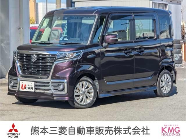 全周囲カメラ　ヘッドアップディスプレイ　アダプティブ ２０２１年式　スペーシアカスタム　ハイブリッドＧＳ入庫しました！