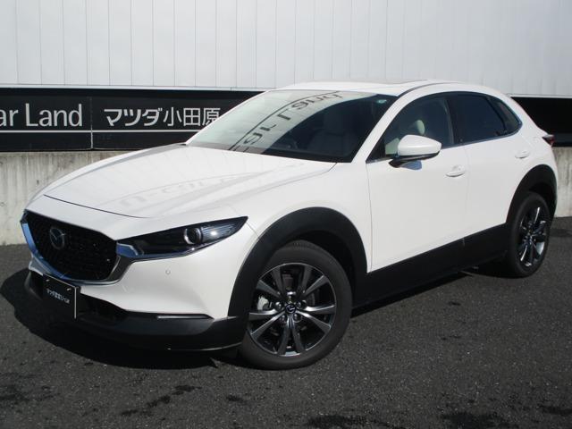 マツダ ｃｘ ３０２ ０ ｘ ｌパッケージ ４ｗｄ ナビ ３６０度モニター ｅｔｃ２ ０ 車線逸脱 レーダークルーズ ハンドル シートヒーター ｂｏｓｅ サンルーフ 白革電動シート 純１８ａｗの中古車 車体価格310万円 令和2 年式 走行0 1万キロ 車体色パール