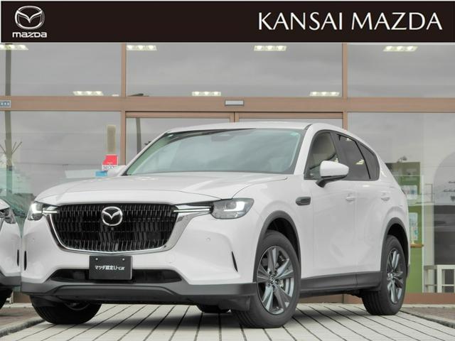 CX-60（マツダ）２５Ｓ　Ｓパッケージ４ＷＤ　試乗車アップ　レーダークルーズ　車線逸脱警報装置　障害物センサー　横滑り防止装置　ブラインドスポットモニタリングＢＳＭ　３６０度ビューモニター 中古車画像