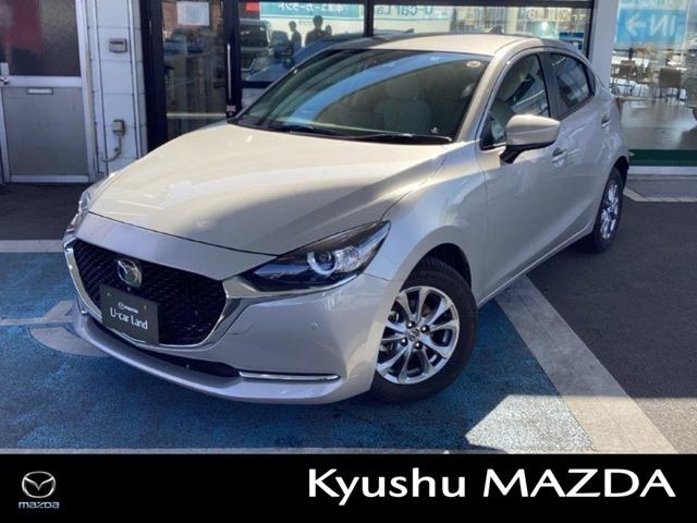 マツダ ＭＡＺＤＡ２ １．５　１５Ｓ　サンリット　シトラス　被害軽減ブレーキ　３６０°ビューモニタ　スマートキー　バックモニター　ＥＴＣ　ＬＥＤヘッドライト　横滑り防止装置　前席シートヒーター　ＤＶＤ　アイドリングストップ　メモリーナビ　ＡＢＳ　ナビＴＶ