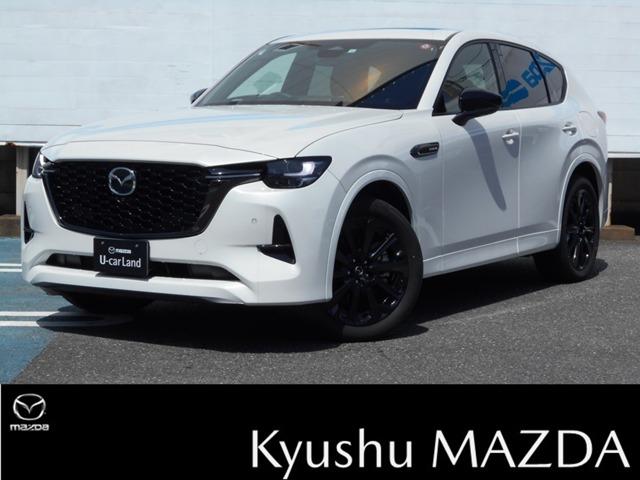 ＣＸ－６０ ２．５　ＰＨＥＶ　プレミアム　スポーツ　４ＷＤ　試乗車アップ　クリアランスソナー　ＳＢＳ　レーダークルーズコントロール　Ｆカメラ　キーフリー　アルミホイール　電動リアゲート　サンルーフ　ＡＷＤ　シートヒーター　パワーシート