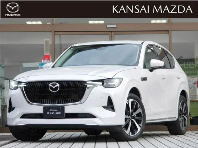 ＣＸ－６０ ３．３ＸＤハイブリッドエクスクルーシブモダンディーゼルターボ　４ＷＤハイブリット６気筒ディーゼルターボ　レーダークルーズ　車線逸脱警報装置　障害物センサー　横滑り防止装置　ブラインドスポットモニタリングＢＳＭ　３６０度ビューモニター（1枚目）