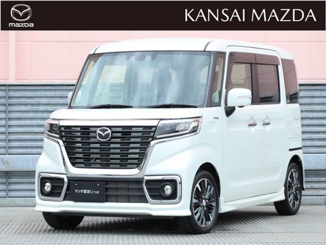 フレアワゴンカスタムスタイル ６６０　カスタムスタイル　ハイブリッド　ＸＴ　マツダ認定中古車　衝突被害軽減ブレーキ（1枚目）