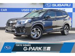 フォレスター STIスポーツ パナソニック8inナビ ETC 前後ドラレコ パワーシート シートヒーター ハンドルヒーター 左右独立温度調整機能付きフルオートエアコン 全車速追従機能付きクルーズコントロール パワーリヤゲート フロント・サイド・バックカメラ 中古車画像