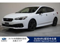 インプレッサスポーツ STI Sport パナソニック8インチフルセグナビ フロント・サイド・リヤカメラ ドラレコ ETC2.0 リヤビークルディテクション リヤコーナーセンサ シートポジションメモリー パワーシート ステリング連動ヘッドランプ アダプティブドライビングビーム 中古車画像