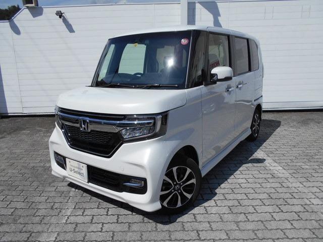 n boxカスタム ホンダ g lホンダセンシング 4wd ワンオーナー 禁煙車 メモリナビ リアカメラ ドライブレコーダー etc 両側パワースライドドア クルーズコントロール ledヘッドライト オートライト シートヒーター 長野県 g lホンダセンシング