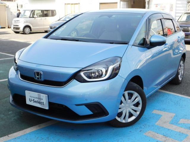 e:HEVホーム Hセンシング ナビ 前後ドラレコ 禁煙 クルコン 禁煙車 スマートキー アイドリングストップ 衝突被害軽減ブレーキ ワンオーナー LEDヘッドライト Rカメラ オートエアコン キーレス 地デジ CD(1枚目)