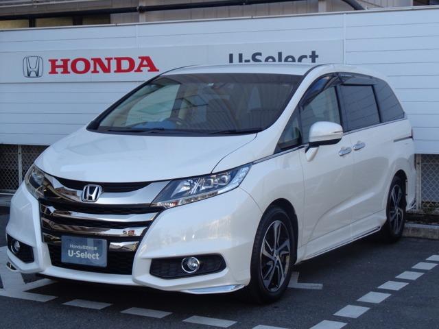 ホンダ オデッセイアブソルート 純正メモリーインターナビ リアカメラ 衝突軽減ｂ スマートキ バックガイドモニター メモリーインターナビ ｄｖｄ再生可 ｆセグ ｉ ｓｔｏｐ レーダークルコン ナビｔｖ キーフリー サイドエアバックの中古車 14 平成26 年式 走行3 5万