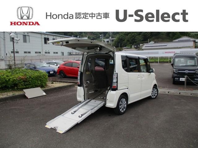 ホンダ Ｇ　福祉車両　電動ウインチ　リモコン　アルミスロープ　三菱製ナビ　リヤカメラ　トランクボード